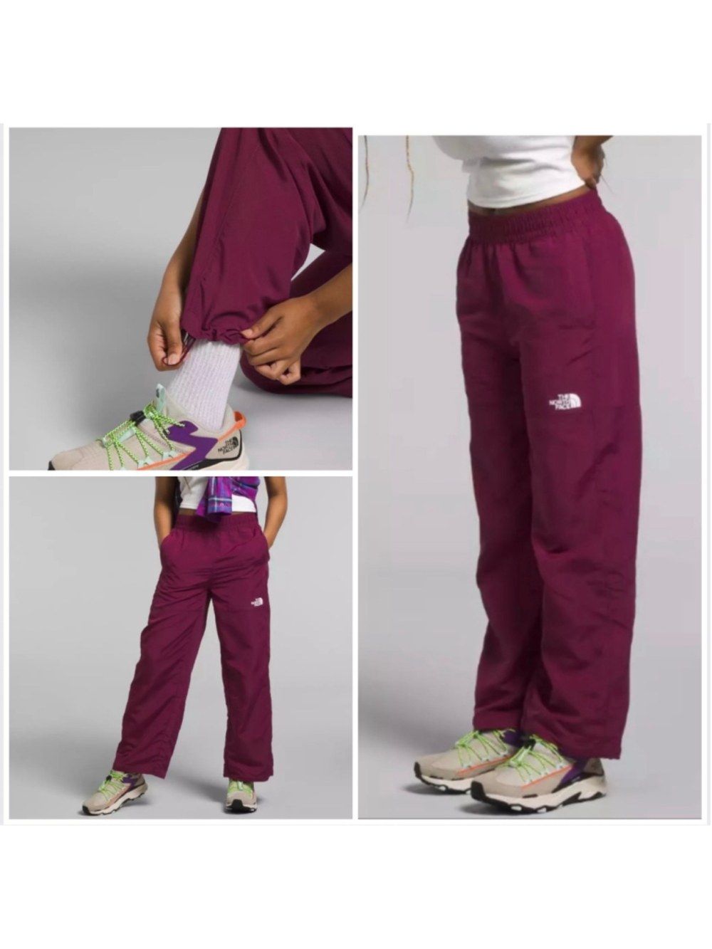 The North Face Easy Pants FlashDry Size M Boysenberry Purple